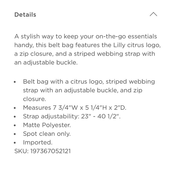 Lilly Pulitzer Fanny Pack Jeanie Belt Bag Spearmint Green NWT - Picture 5 of 9